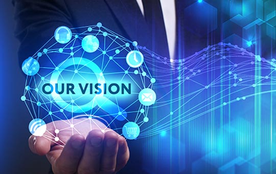 Visual representing our technology vision and digital empowerment